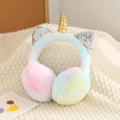 Unicorn earmuffs Unicorn Plush Headband Fluffy earmuffs Average size Children's earmuffs for Winter Outdoor activities Cold. 