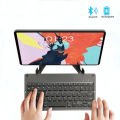 Mini Folding Keyboard Travel Keyboard Foldable Bluetooth Keyboard with Magnetic Stand Rechargeable Pocket Portable Keyboard. 