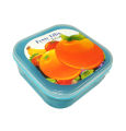 Single Layer Plastic Tiffin Box - Multicolor. 