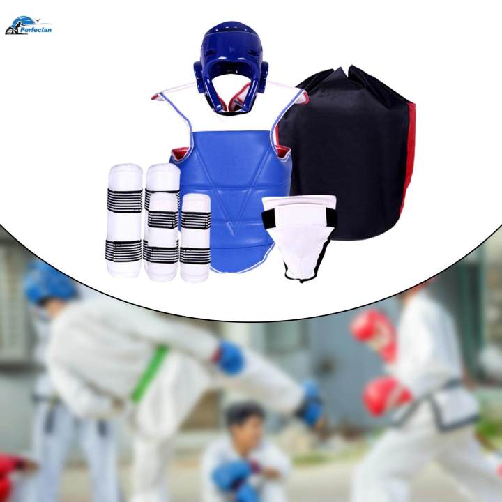 5%20Pieces%20Taekwondo%20Protective%20Gear%20Karate%20Sparring%20Gear%20for%20uay%20Thai%20-%20Image%207