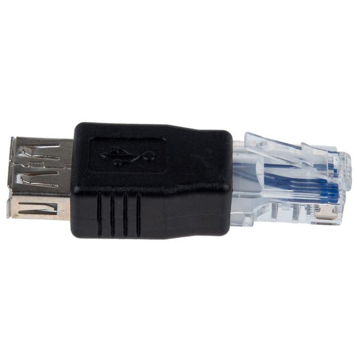 Female%20USB%20A%20to%20Male%20Ethernet%20RJ45%20Plug%20Adapter%20New%20-%20Image%203