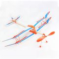 Biplane Glider Aircraft Thunderbird Rubber Band Power Plane Helicopter Model. 