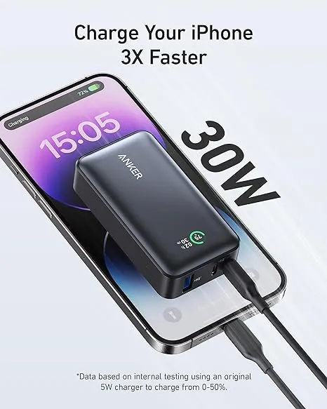 Anker%20Power%20Bank,%20533%20Power%20Bank%20(PowerCore%2030W),%20Power%20IQ%203.0%20Portable%20Charger%20with%20PD%2030W%20Max%20Output,%2010,000mAh%20Battery%20Pack%20for%20iPhone%2015/14%20Series%20-%20Image%202