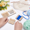 3 Style Wood Knitting Needle Gauge and Ruler, Control Card Knitting Tool Parts for Spinners Yarn Measuring Tools.