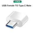 OTG Type C Female To USB A Male Adapte USB 3.0 To Type-C OTG Adapter USB type C Male To Micro USB Female Converter For Macb ook Samsung S20 USB C OTG Connector. 