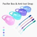 Baby Solid Portable Pacifier Box Kids Pacifier Nipple Travel Case Box (0 to 6 Months) - Color as per stock. 