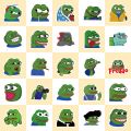 10/50Pcs Sad Frog PEPE Funny Graffiti Stickers For Phone Skateboard Helmet Gift Bicycle Notebook Car DIY Sticker Kids Toy. 