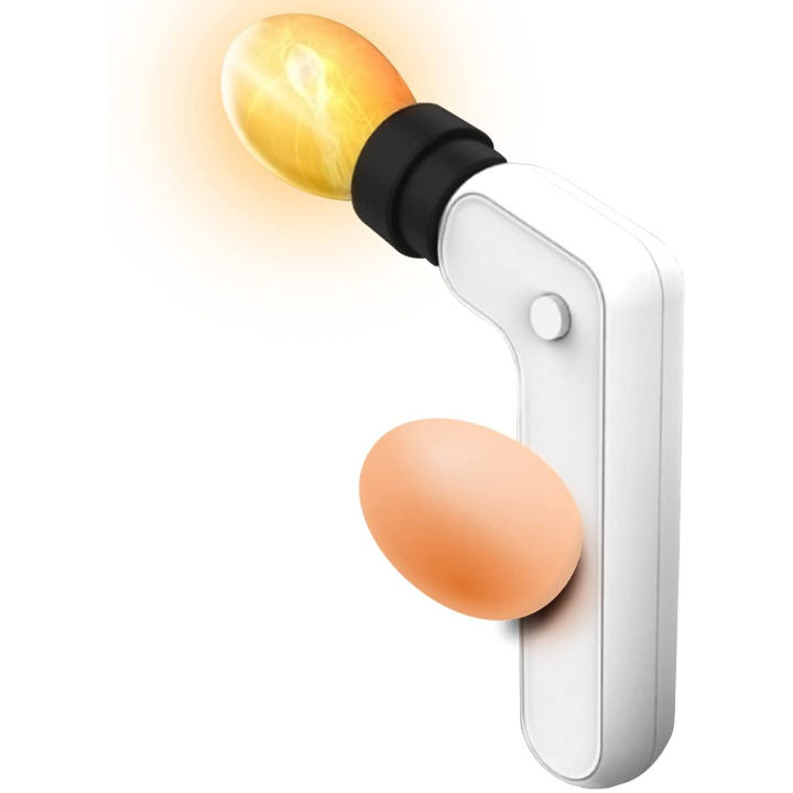 Egg Candler Tester Rechargeable Wireless Cool Light Incubator Candling Lamp with Two Soft Head Fit for All Eggs Type