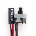 CPU Power Reset Switch Cable for PC Motherboard I/O Reset Switch Replace. 