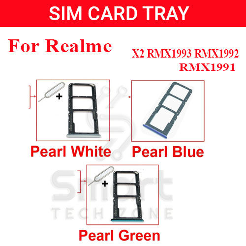 Realme X2 RMX1992 RMX1993 RMX1991 Sim Tray Micro SD Card Slot with Sim Ejector Pin Replacement Part
