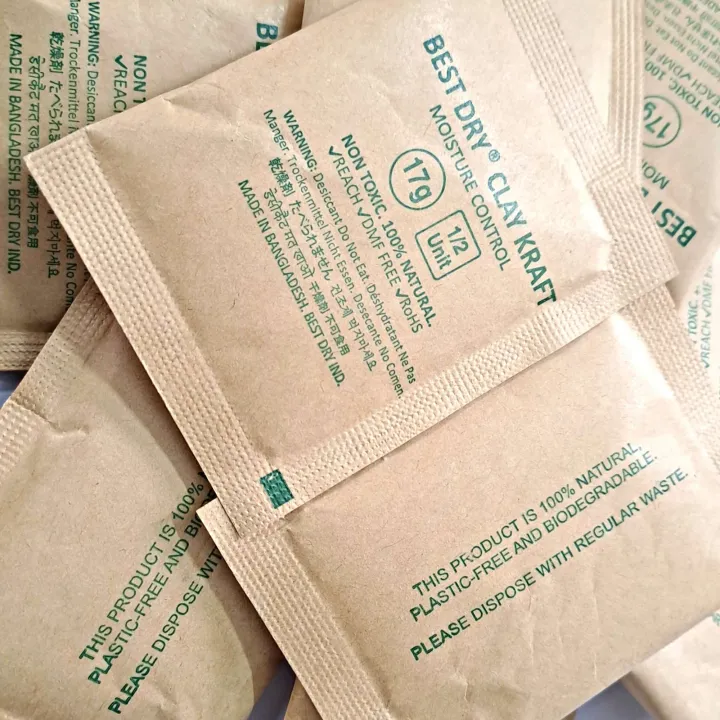 Best%20Dry%20Clay%20Kraft%2017%20gm%205%20pieces%20packing%20by%20high%20quality%20Kraft%20paper,%20Thirty%20percent%20humidity%20absorption%20capacity%20Dry%20Clay%20Desiccant%20-%20Image%205