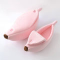 Banana Cat Bed House Funny Cute Cozy Cat Mat Beds Warm Durable Portable Pet Basket Kennel Dog Cushion Cat Supplies Multicolor. 