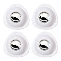 4Pcs/set Durable Self Adhesive Caster Wheel Mini Mute Heavy Duty Moving Furniture Casters 360 Swivel Plastic Rolling Pulley For Furniture.