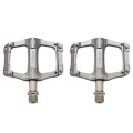 Shanmashi 3 Bearing Aluminum Alloy Ultralight Pedals Mountain Bike Pedals Flat Pedals Outdoor Sports Bike Parts Titanium Color.