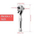 72 Teeth Ratchet Socket Wrench Mini 1/4Inch 3/8Inch Double Ended Torque Wrench Spanner Rod Screwdriver Bit Tool.