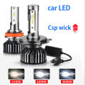2Pieces CSP Wick Car LED Headlight H4 Headlight H7 H8 H9 H11 LED Fog Light H27 9005 HB3 9006 HB4 H1 Bulb 3000K 4300K 6000K 8000K 12000LM 110W 12V Car Universal.