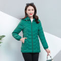 2021 new middle-aged and elderly women's slim-fit cotton-padded jacket for mothers oversized coat. 