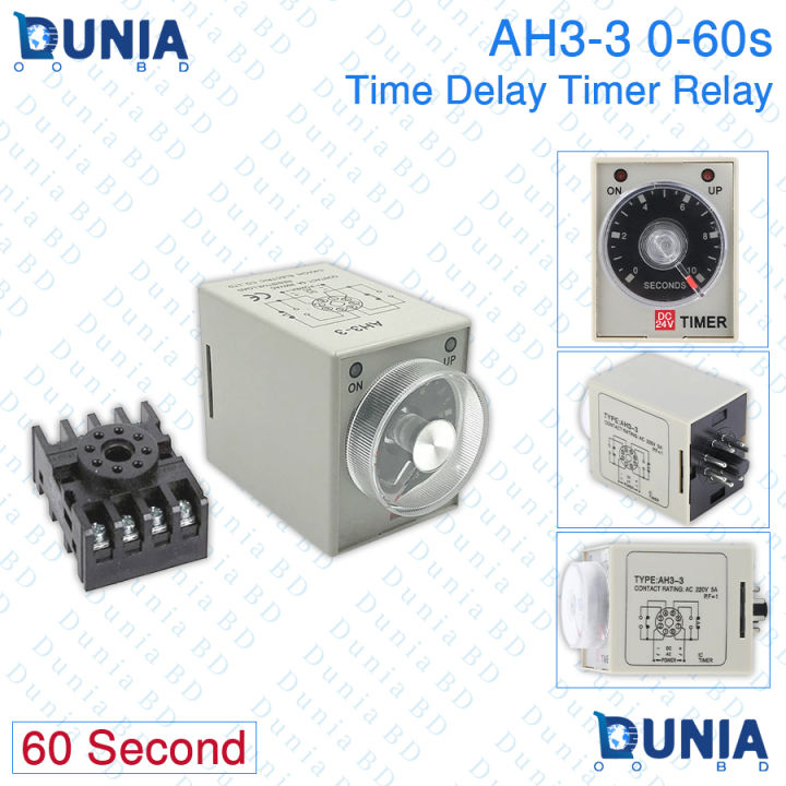 AH3-2%208%20Pins%20AC%20220V%200-60s%20Time%20Delay%20Timer%20Relay%20Solid%20State%20with%20Socket%20-%20Image%204