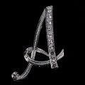【beauty code store】Creative Unisex Crystal English 26 Letters Design Pins Alphabetical Letter Brooch Gifts. 