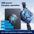 Tablet Cooler Fast Cooling Tablet Radiator Magnetic/Clip On Semiconductor Radiator Video Streaming Fan Temperature Display Radiator.