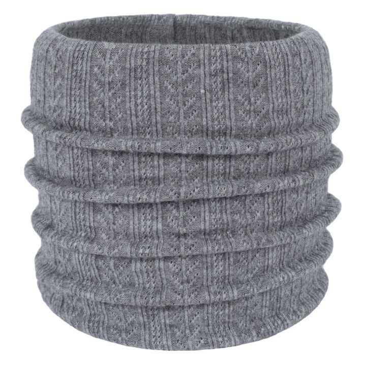 Solid Cotton Warm Winter Ring Scarf Women Men Knitted Full Face Cover Ring Neck Scarves for Women Thick Bufanda Neck Scarf Shawl