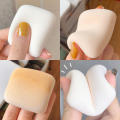 Small size Powder Puff Hygienic Compact Portable Makeup sponge Triangular shape Dry and wet dual-use Air Cushion for Makeup application Face powder Cosmetics storage Travel-friendly Suitable for all. 