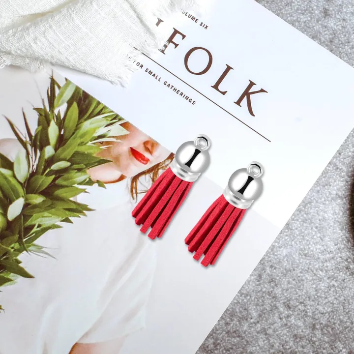 100Pcs%20Keychain%20Tassels%20Faux%20Suede%20Leather%20Tassel%20Pendants%20Keychain%20Decoration%20for%20DIY%20Crafts%20Making%20Supplies%20-%20Image%204