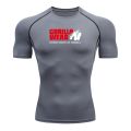 Men Compression Running T Shirt Fitness  Long Sleeve Sport tshirt Training Jogging Shirts Gym Gorilla Quick Dry rashgard. 