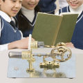 Sterling Engine Model Stirling Engine Kit Educational 16 Cylinder Scientific Principle Easy To Assemble Steam Engine Model. 