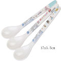 Wuhe melamine tableware children's spoons, household baby tableware, soup spoons, training eating spoons, baby spoons, milk custard. 