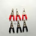 Mini Red Black Small Battery Clip Crocodile Clips Alligator Clamps Alligator Clip Wire Clip Test Tool for DIY Kit - 34mm 6 Pcs of 1 Set. 