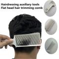1pc Hair cutting aids Plastic Flat head push Trimming comb Men's trimming Design major Flat comb Dedicated to hair salons. 