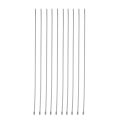 10Pcs 17.7" Stainless Steel Locking Cable Ties For Exhaust Pipe Header Wrap Tape Silver. 