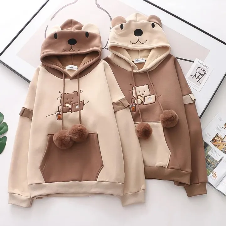 Harajuku%20Bear%20Anime%20Hoodies%20Women%20Korean%20Kawaii%20Cotton%20Fleece%20Hoodie%20Coat%20Long%20Sleeve%20Oversized%20Kpop%20Y2K%20Girls%20Winter%20Clothes%20-%20Image%206