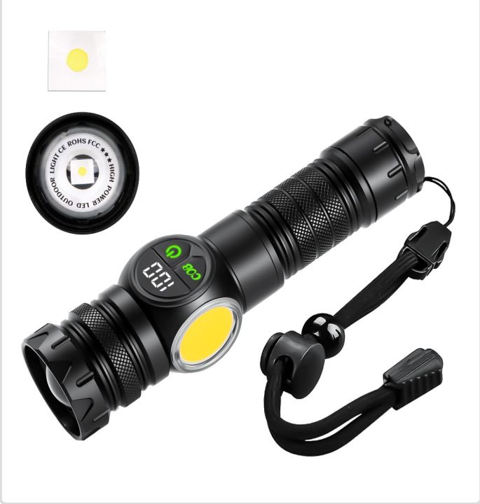 Rechargeable%20LED%20Flashlight%20with%20USB%20Output,%2010W%20COB%20&%2030W%20LED,%205000mAh%20Battery,%20Multi-Mode,%201500m%20Range,%20Universal%20Plug%20-%20New%20-%20Image%205