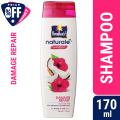 Parachute Naturale Damage Repair Shampoo with Red Hibiscus & Coconut Milk| For Strong & Soft Hair| Smoothens Rough Hair| Paraben Free, 100% Vegan| All Hair Types| 170 ml. 