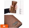 Jeep Chocolate High Quality Artificial Leather Long Wallet For Men.
