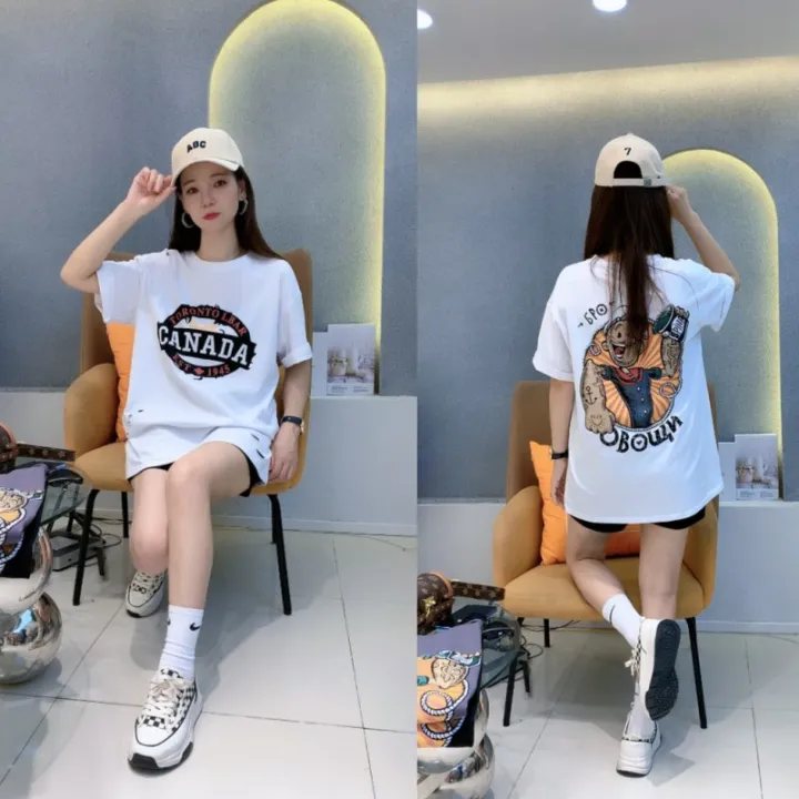 Exclusive%20for%20Fans%20Summer%20New%20Popeye%20PrintTT-shirt%20Internet%20Hot%20Trendy%20Fashion%20Loose%20Western%20Style%20Letters%20-%20Image%202