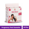 10 Pcs Get Sure Pregnancy Test Cassette Device Kit - Urine HCG Check Strips [Full Box-Display Type]. 