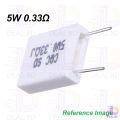 2Pcs Wirewound 5W 0.33 Ohm Non-Inductive Ceramic Cement Resistor 0.33R 5 Watt BPR56 Wire Wound Resistance Axial Lead Fixed Cement Resistor 5% Tolerance.