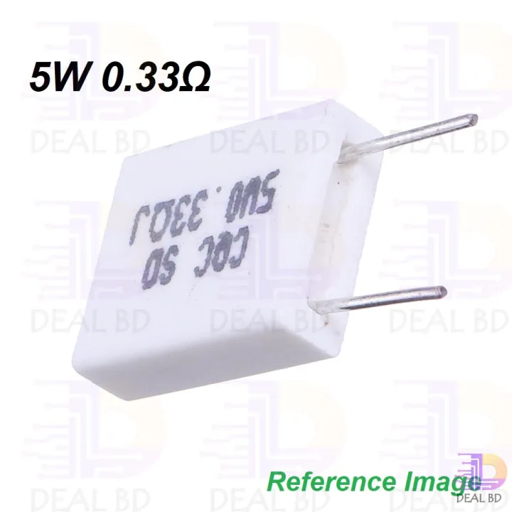 2Pcs%20Wirewound%205W%200.33%20Ohm%20Non-Inductive%20Ceramic%20Cement%20Resistor%200.33R%205%20Watt%20BPR56%20Wire%20Wound%20Resistance%20Axial%20Lead%20Fixed%20Cement%20Resistor%205%25%20Tolerance%20-%20Image%205
