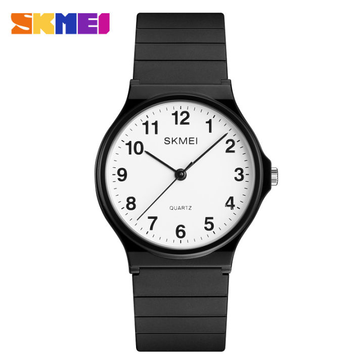 SKMEI 1419 Luxury Women Quartz Watches Fashion Silicone Waterproof Simple Sport Women Wristwatches Girls Clock 1578 Montre Femme KEEMEEUYZO