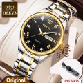 O-l-e-v-s 5563 New Women And Men Luxury Watch Couple Quartz Stainless Steel watch. 