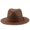 Men Wide Brim UV Protection Summer Sun Hat Panama Hats Straw. 