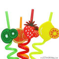 3D Fruit 4Pcs Straw for Kids & Party Decoration Colorful Fruit Style Straw/Reusable Straws Smoothie Drinking Straws for Milkshakes- Gadget Biz. 
