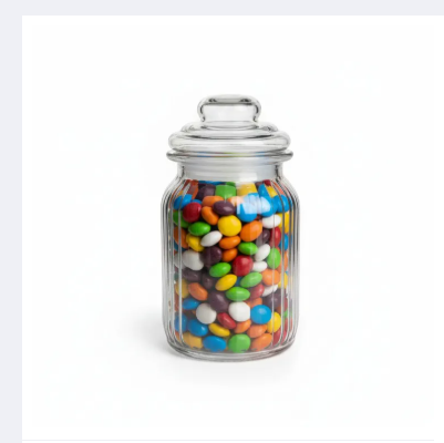 Premium 1 pcs Durable Clear Glass Cookie and Candy Jar with Airtight Seal, Versatile Kitchen Storage Canister for Sweets and Snacks, Perfect for Pantry Organization and Enhancing Modern Home Decor Style.
