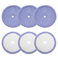 12X Washable Microfiber Mop Pads for EVERYBOT Edge RS700 RS500 Robot Replacement Accessories. 