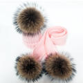Women Winter Scarf Lady Shawls   Pompom Scarves Thick Warm Headband Blanket Female Hat Scarf. 