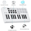 25-Key MIDI Keyboard Controller Intelligent Portable Composition Drum Pad Electronic Music Flute Controller Suitable, Fine Workmanship. 