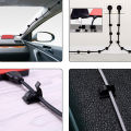 10Pcs Set Self Adhesive Cable Cords Organizer Clips / Desk Top Cable Wire Holders / Cable Line Management Tools / Wire Tie. 